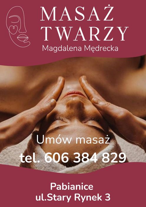 Masaż twarzy Magdalena Mędrecka