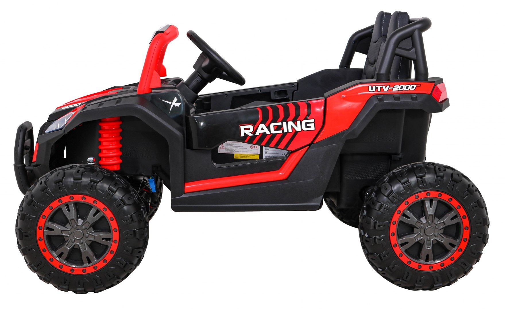 4x4 Samochód AUTO  na akumulator Buggy UTV 2000M Racing Czerwony
