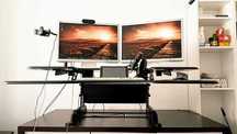Sprzedam biurko BRW + nakładka do pracy stojącej/siedzącej VariDesk