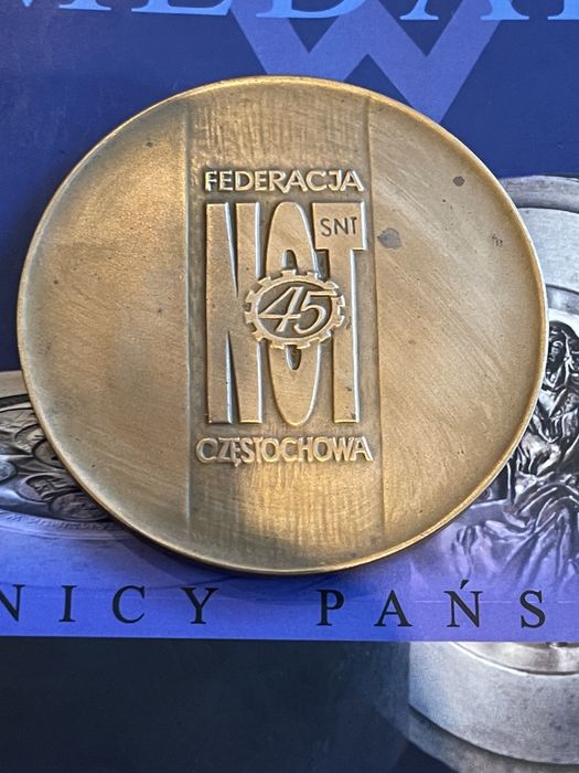 Medal 45 Lat NOT w Częstochowie 1994. Mennica Państwowa