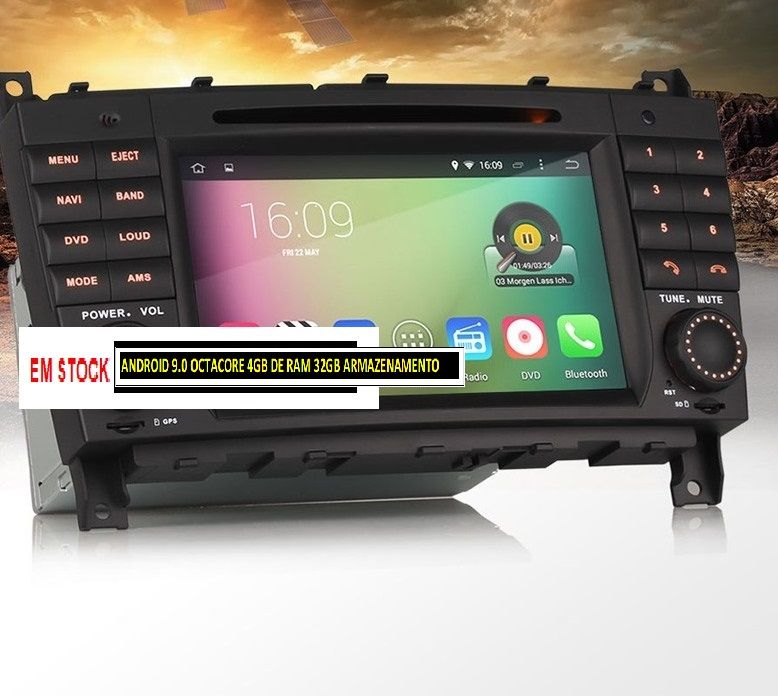 Auto-rádio 2 din android 14 64GB Mercedes CLC W203 de 2008 a 2010