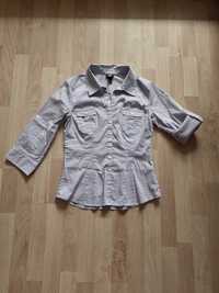 Koszula H&M taliowana r 38, biust 86, pas 76 cm, biodra 90, rękaw 3/4