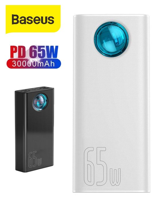 Повербанк Baseus Amblight 30000 65W 6A повер bank зарядка ноутбук mac