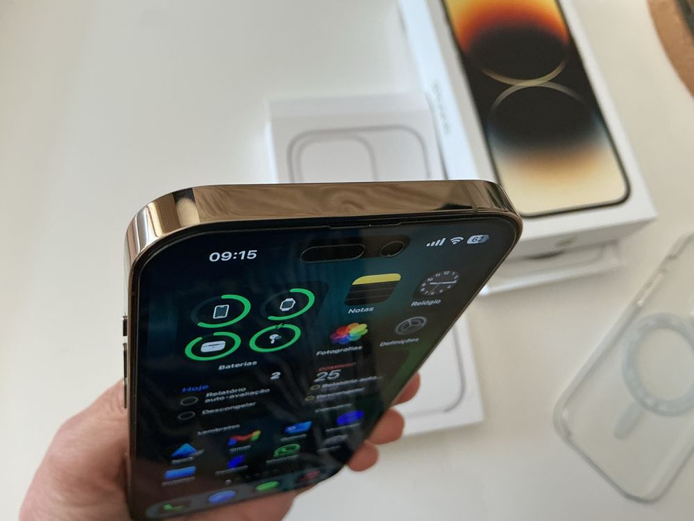 iPhone 14 Pro 128GB Dourado + Capa MagSafe Apple + Fatura