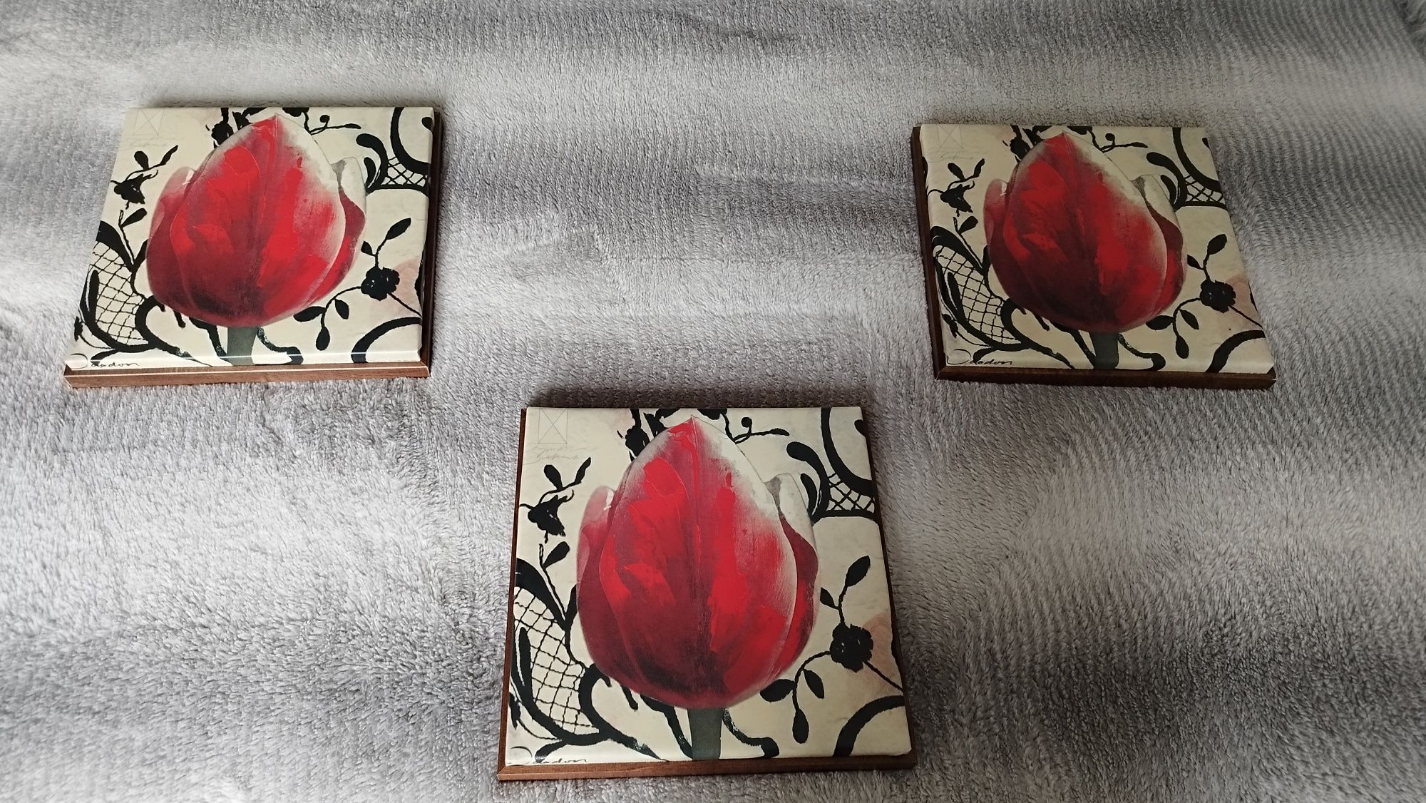 Obrazki dekoracyjne - czerwone tulipany