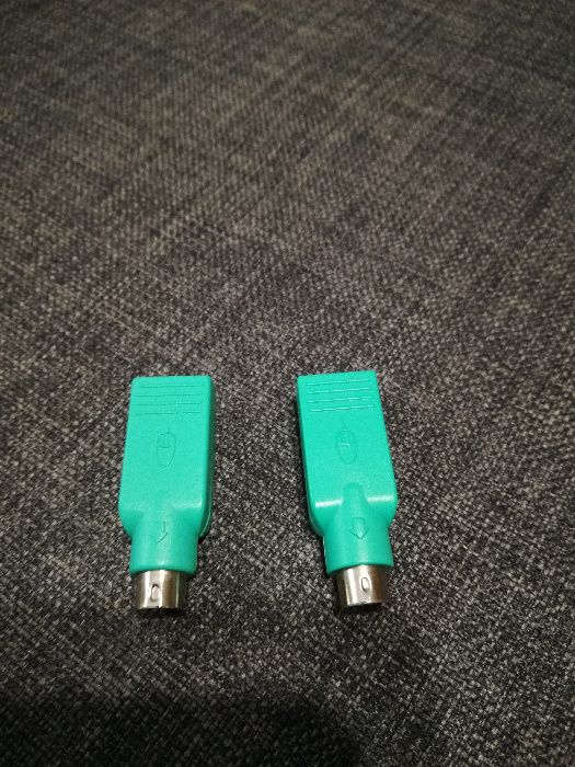 Przejściówka, adapter z USB na PS2 LOGITECH, NOWA, sztuki dwie