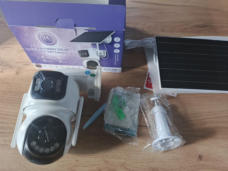Kamera Solarna 4G SIM 2x4mpx podlad na telefonie