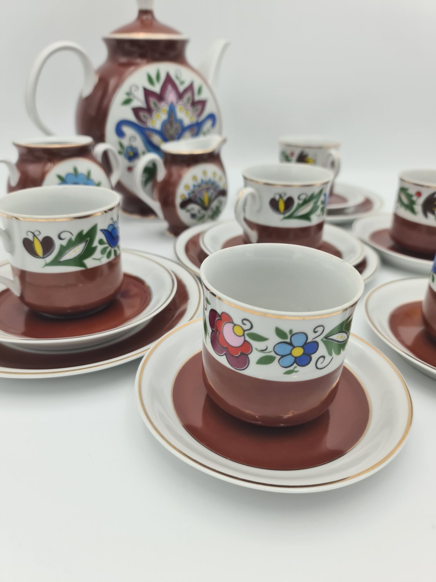 Stara porcelana Lubiana wzor kaszubski lata 70 dla Navimoru