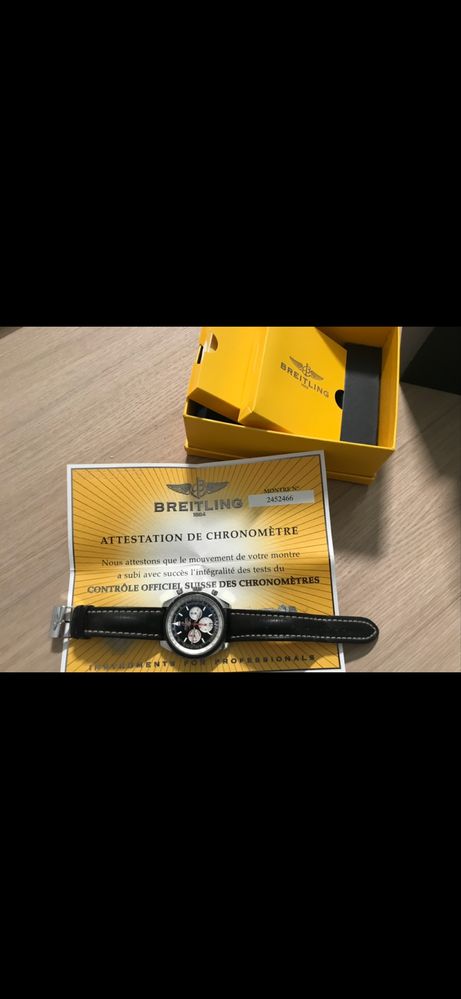 Relogio Breitling com dicumentos