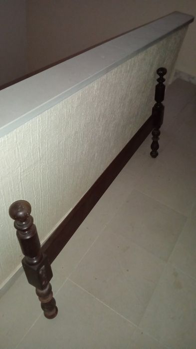 Cama de casal rustica