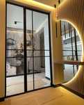 Drzwi loft / ścianka loft / drzwi loftowe / ścianka metalowo szkana