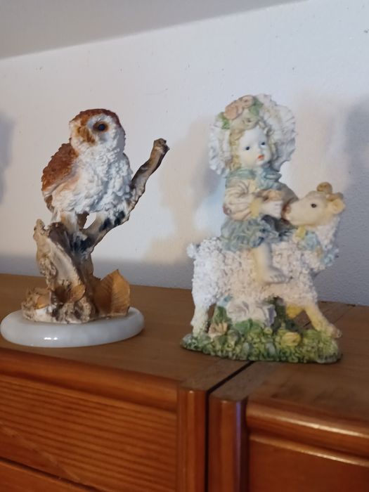 Bonecos de decoração em loiça