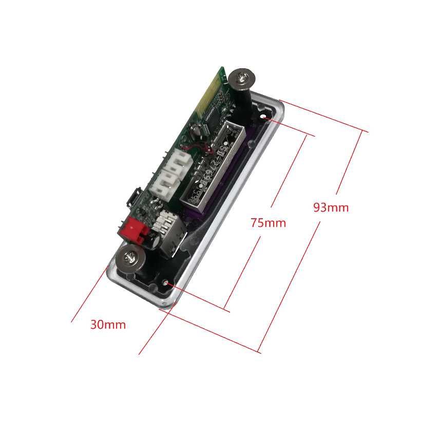 BLUETOOTH 5.0! Модуль із мікрофоном 12V MP3/WMA/WAV/FLAC, APE