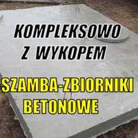 Szamba betonowe 6m3 Zbiorniki betonowe Piwnice Kompleksowo z wykopem