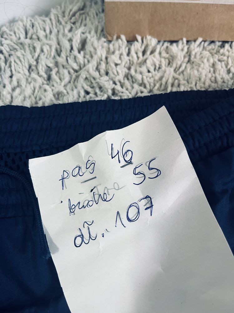 Granatowe meskie spodnie dresowe adidas rozm L na silownie trening
