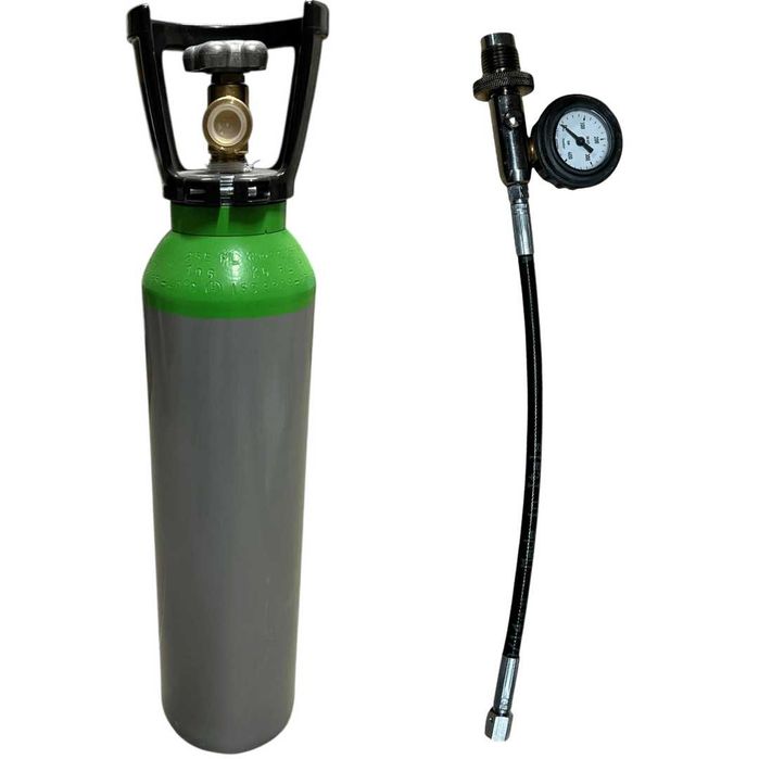 Zestaw PCP Butla do Wiatrówki 300 Bar 6L + Przetoczka z Manometrem