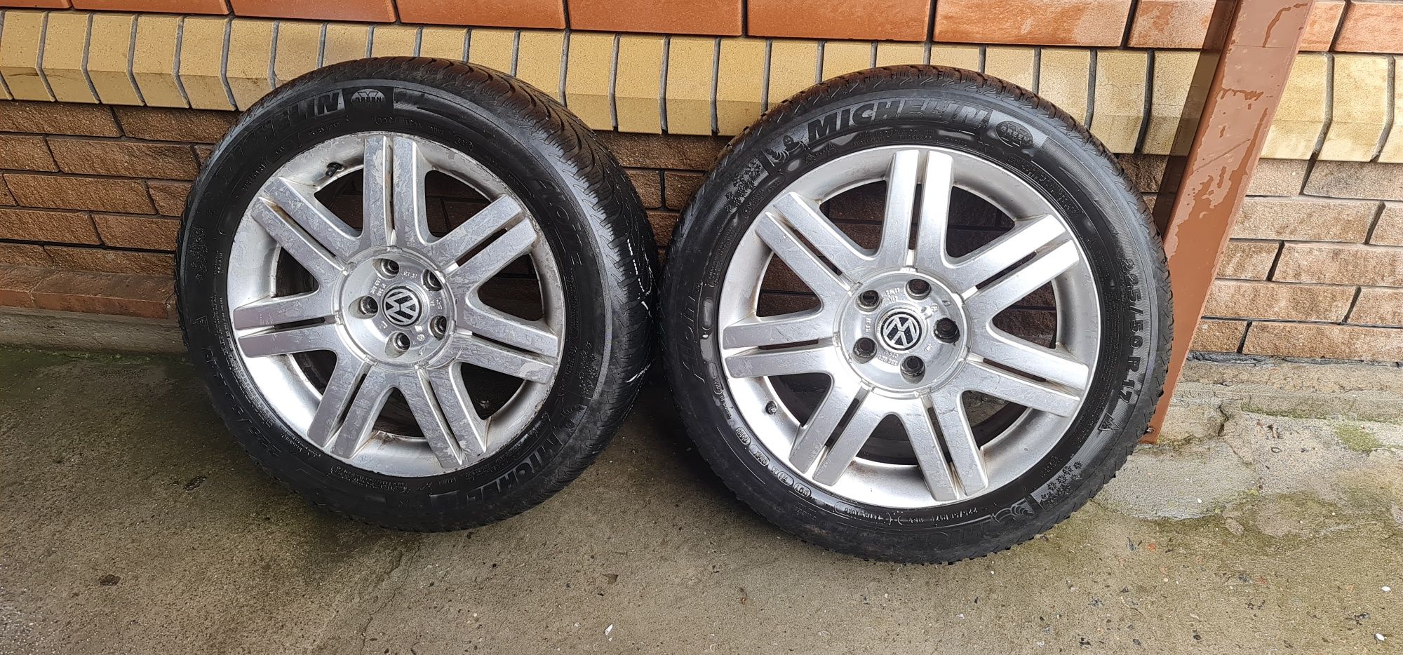 Колеса в сборе 225/50R17 титаны Michelin Alpin5 и Michelin Alpin A4