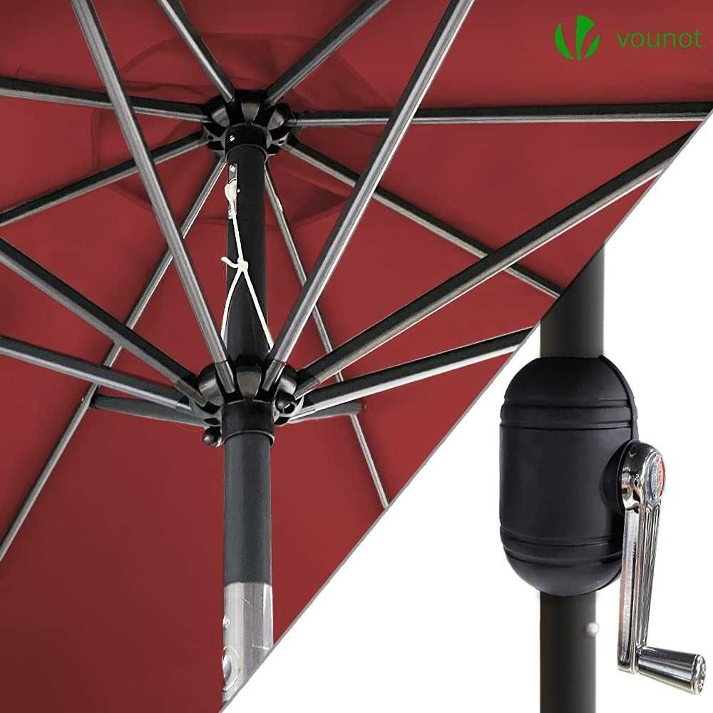 парасоля Садова парасолька VOUNOT 2,7 м, вулична парасолька,терасна