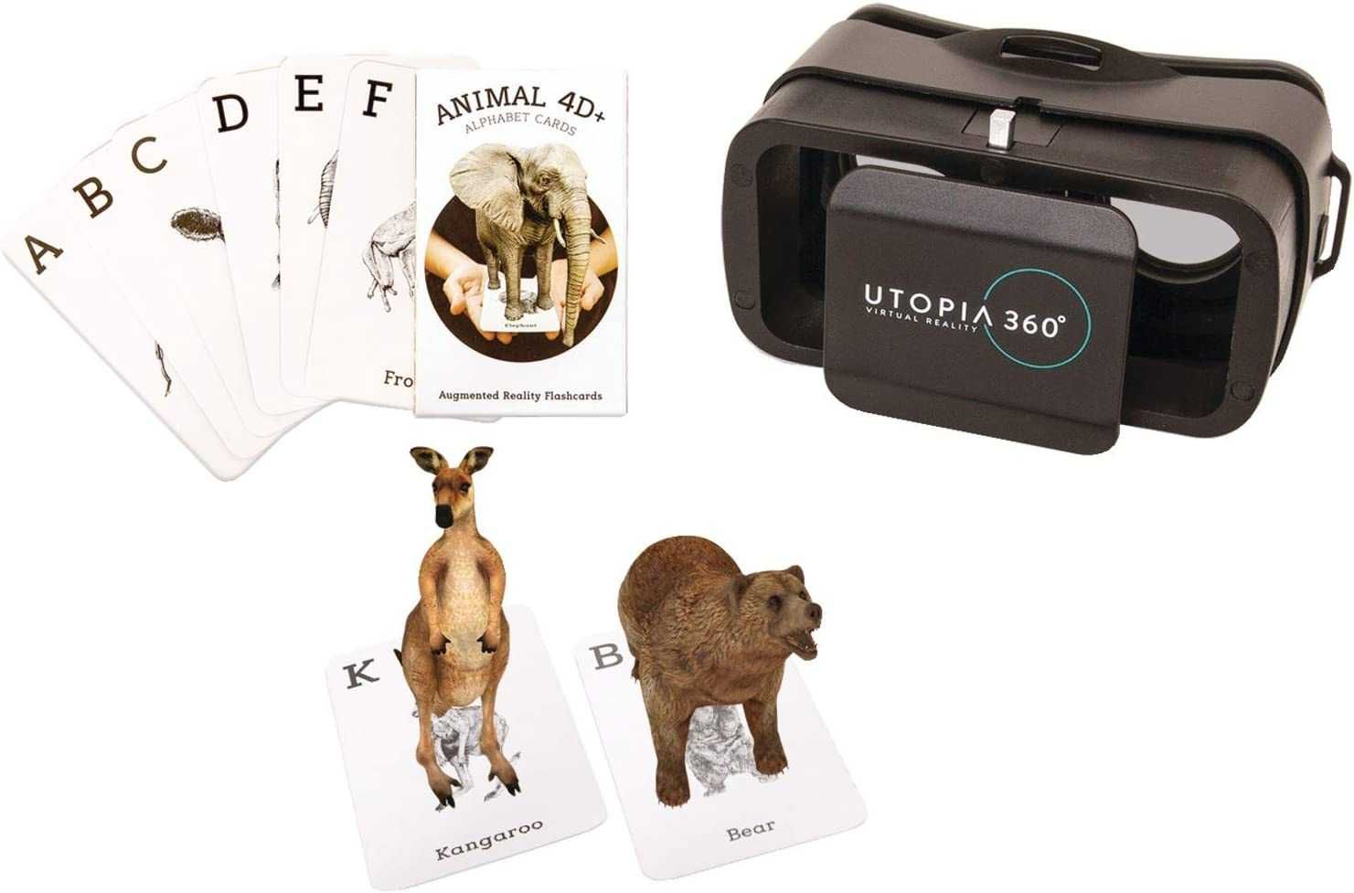 4D+ Utopia 360° Animal Zoo Augmented Reality karty zestaw VR Retrak