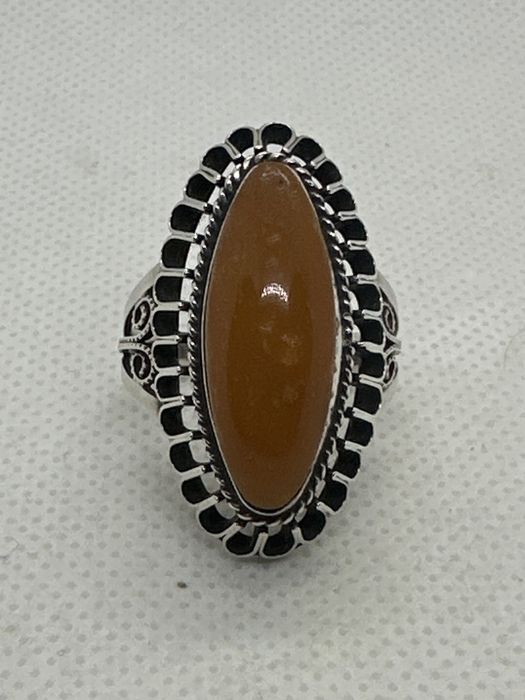 Кольцо серебро 875 каблучка срібло 876 бурштин