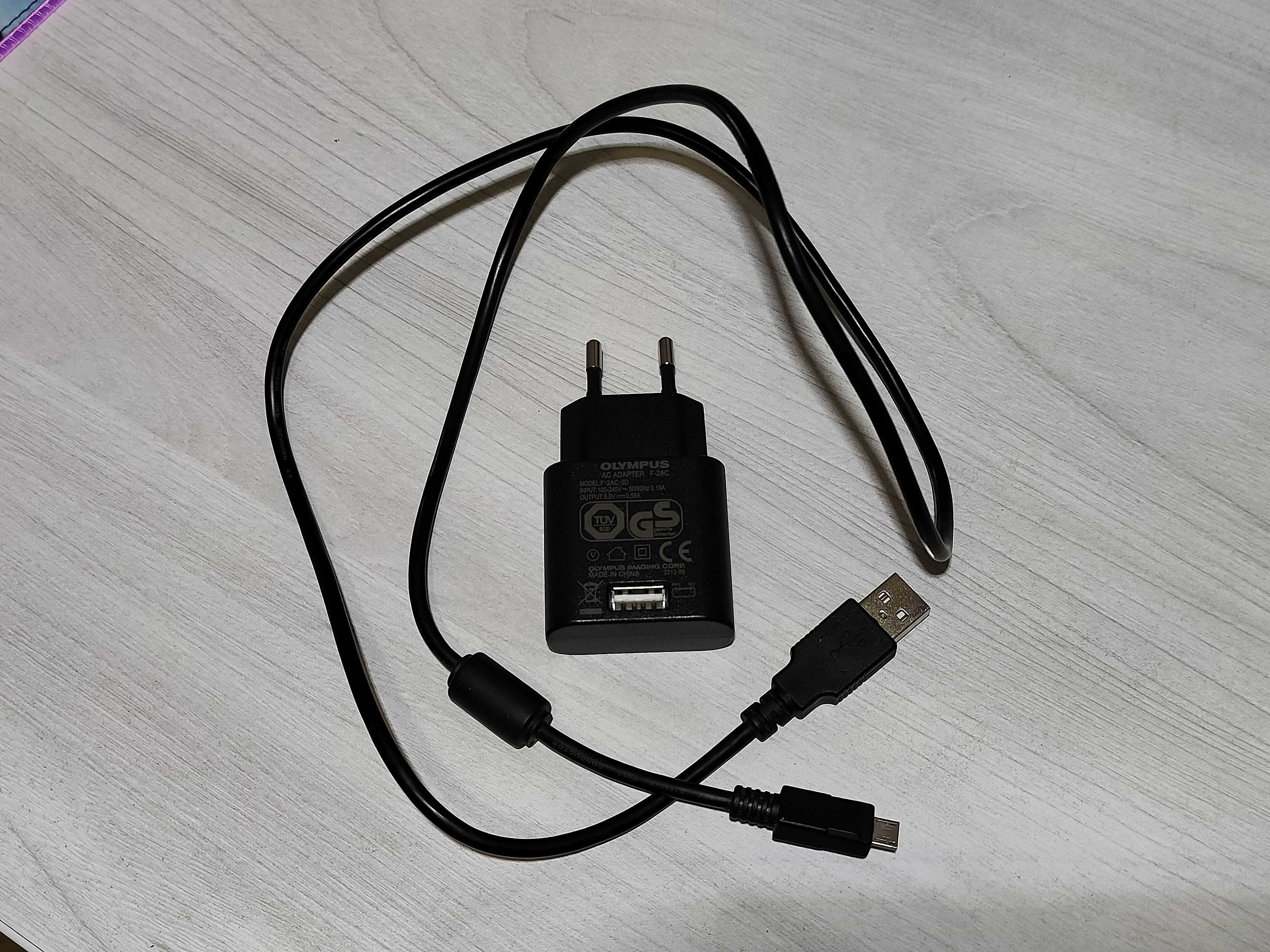 Зарядний пристрій Olympus F-2AC adapter + Кабель (шнур) для Olympus