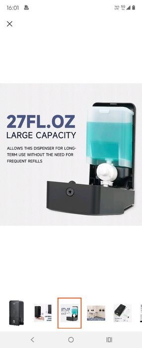 Dozownik na mydło na ścianę