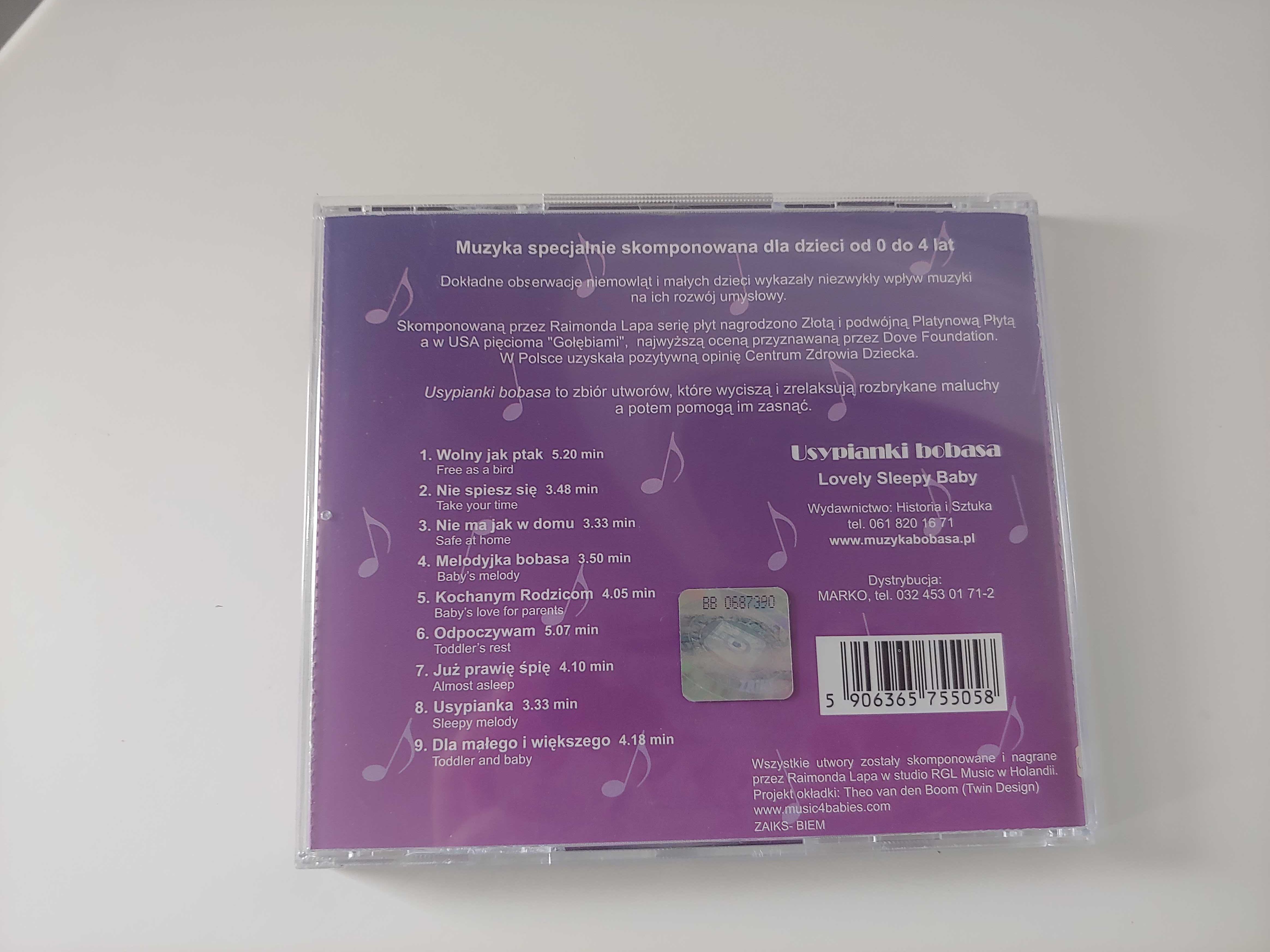 Usypianki bobasa Raimond Lap CD dla dzieci w wieku 0-4 lat