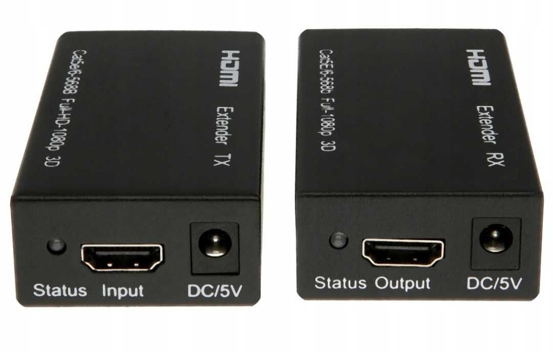 EXTENDER Konwerter HDMI na RJ45 Po Skrętce LAN 60M