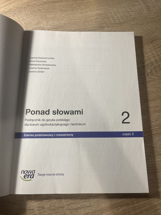 Ponad słowami 2 część 2 podrecznik podstawa i rozszerzenie