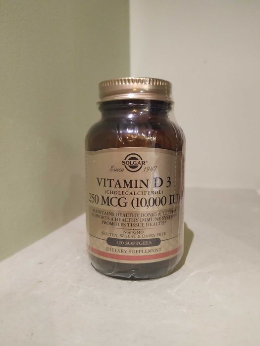 Solgar witamina  D3 10000IU 120 kapsułek