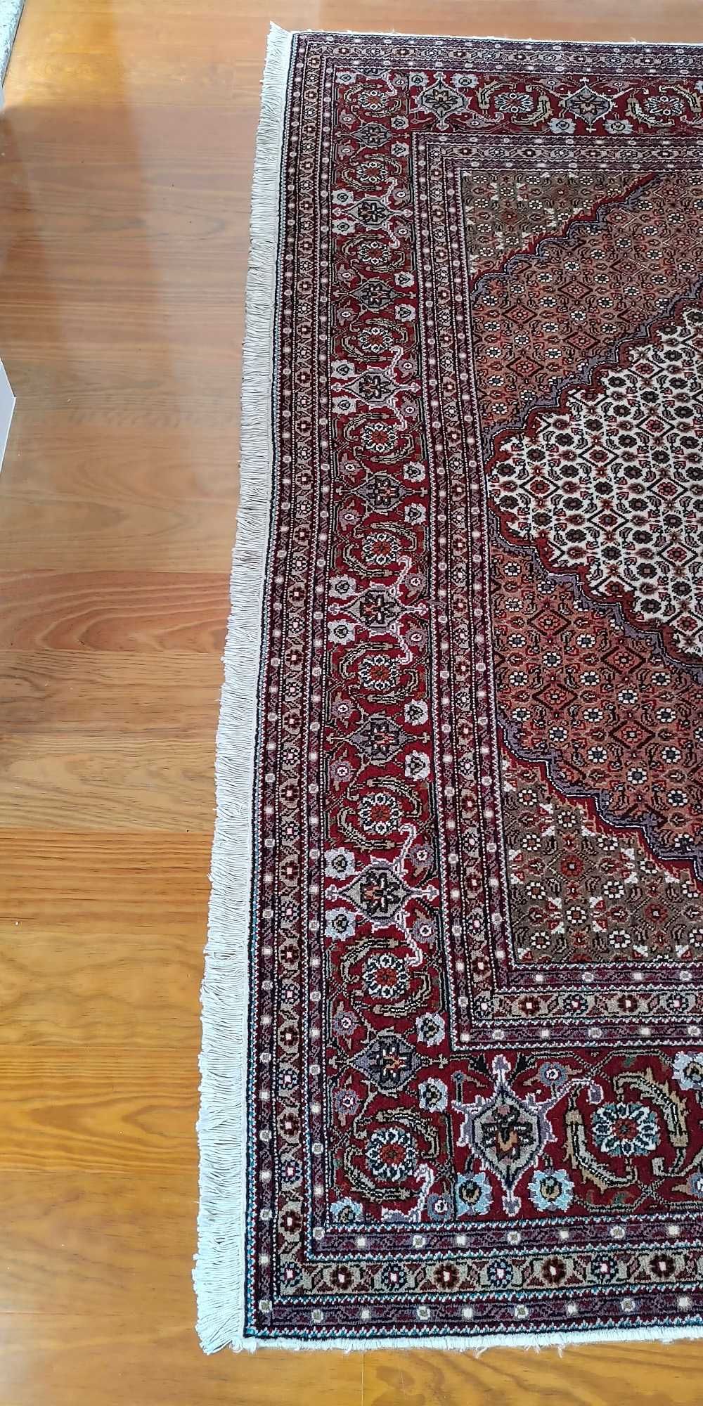 Tapete Persa Tabriz - 295 x 197 cm - feito à mão - oferta portes