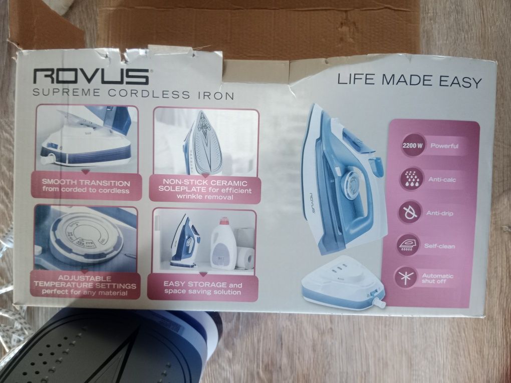 Żelazko rovus supreme cordless iron