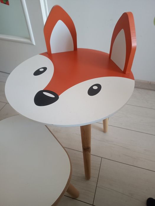 Krzesło zajączek i stolik lisek