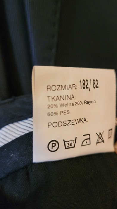 Garnitur męski granatowy 182/92/82