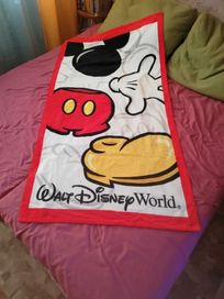 duży koc ręcznik frotte Disney World 160x85cm oryginał nieużywany