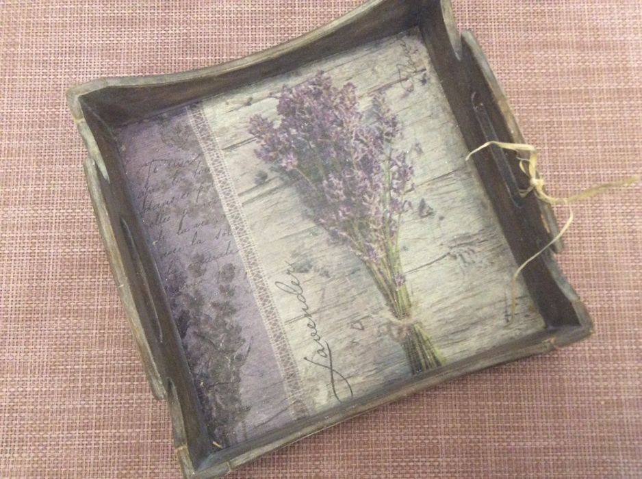 Салфетница Декупаж ручная работа