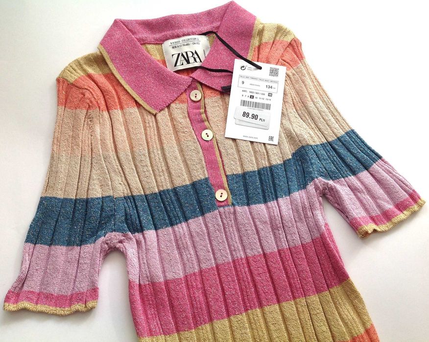 ZARA bluzka polo z limitowanej edycji unikat