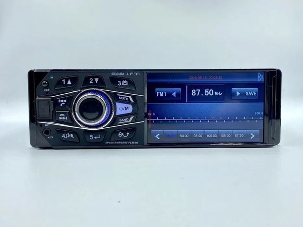 SKLEP! Radio samochodowe 1din USB Bluetooth microSD uniwersalne 4.1"