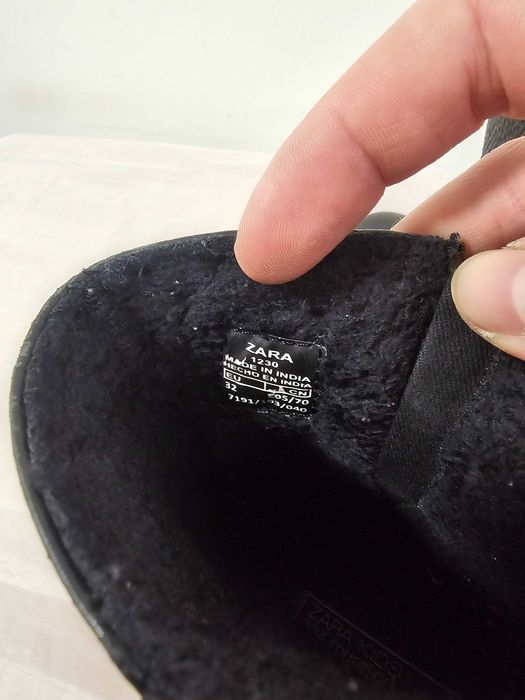 Buty zimowe skórzane Zara rozmiar 32 wkładka 21 cm
