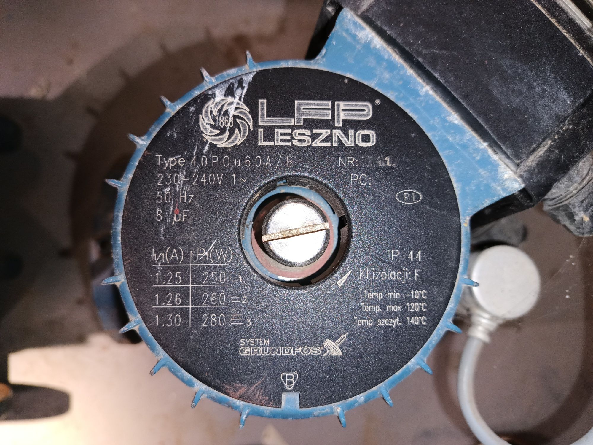 Pompa obiegowa LFP LESZNO 40POu60A/B