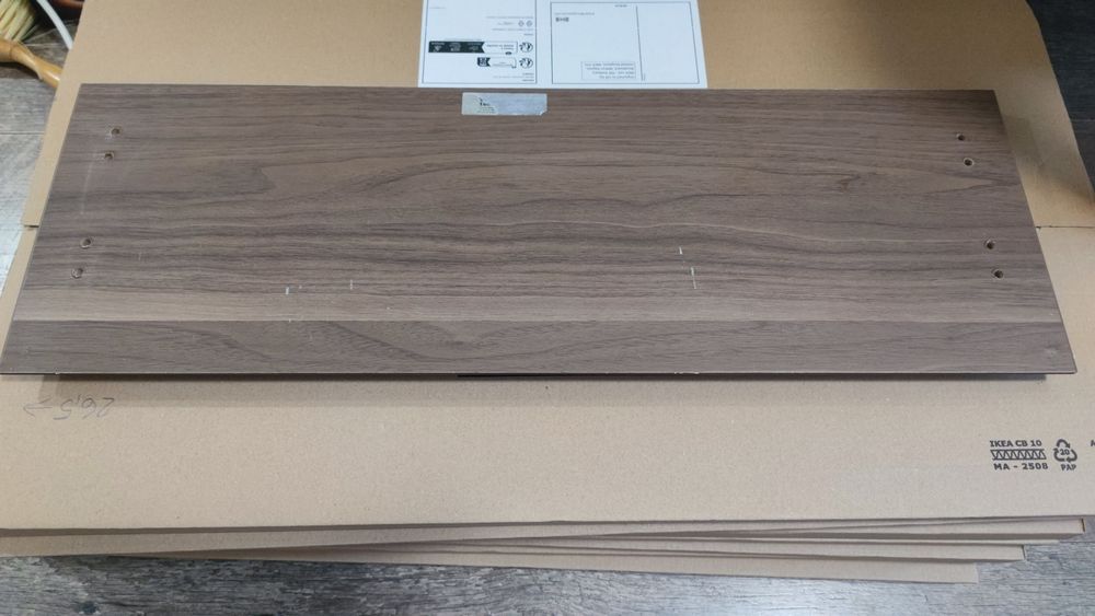 Fronty do szuflad wysokich Ikea Voxtorp orzech 60x40 cm