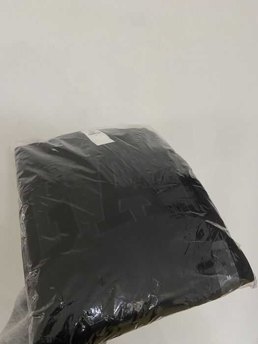 Czarna bluza z kapturem Gap all black logo hoodie