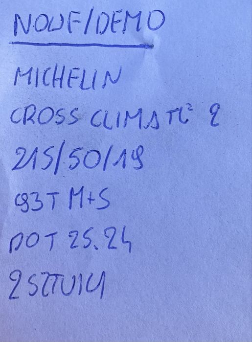 2X NOWE Michelin CrossClimate 2 215/50 R19