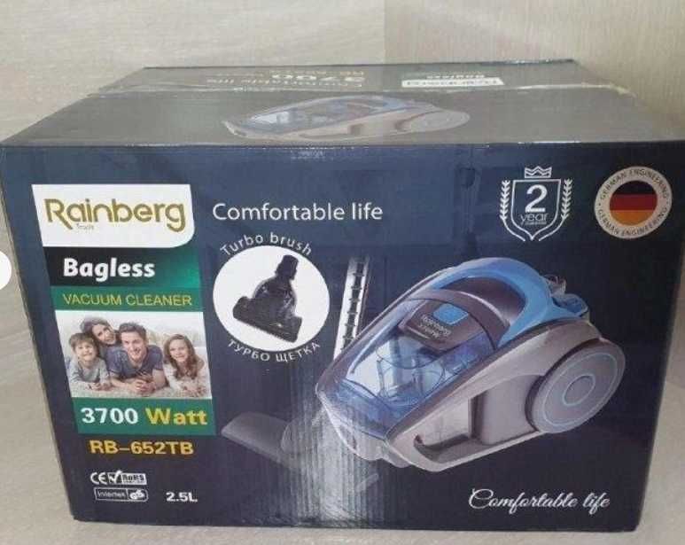 Потужний циклоновий пилосос Rainberg RB-652 ТБ пилесос з тутбощіткой