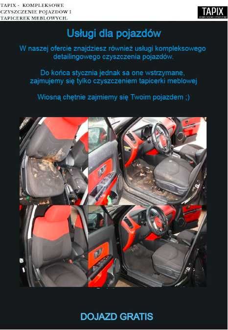 PROMO! od -25% do -75% taniej. Pranie tapicerki meblowej Dojazd gratis