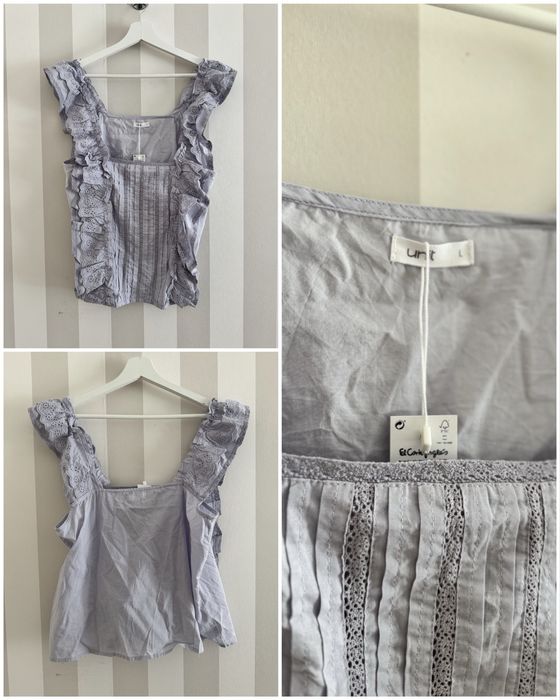 Top Lilás Folhos - Unit - Tamanho L