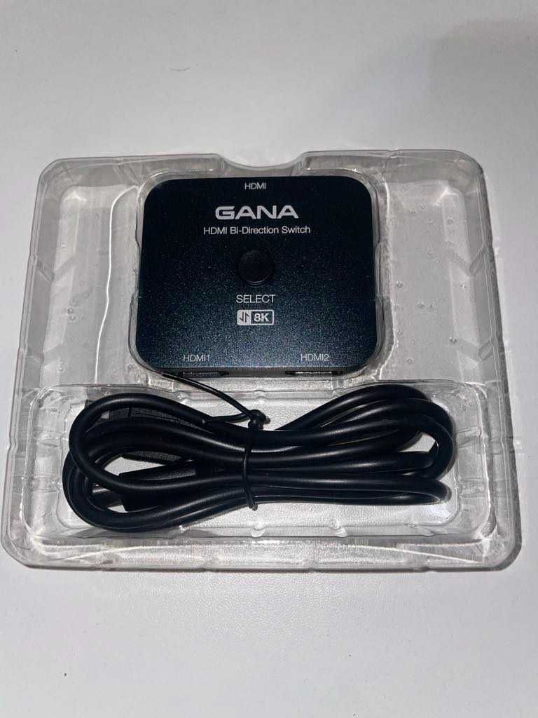 Rozdzielacz HDMI 8K przełącznik GANA HDMI 2.1 aluminiowy dwukierunkowy