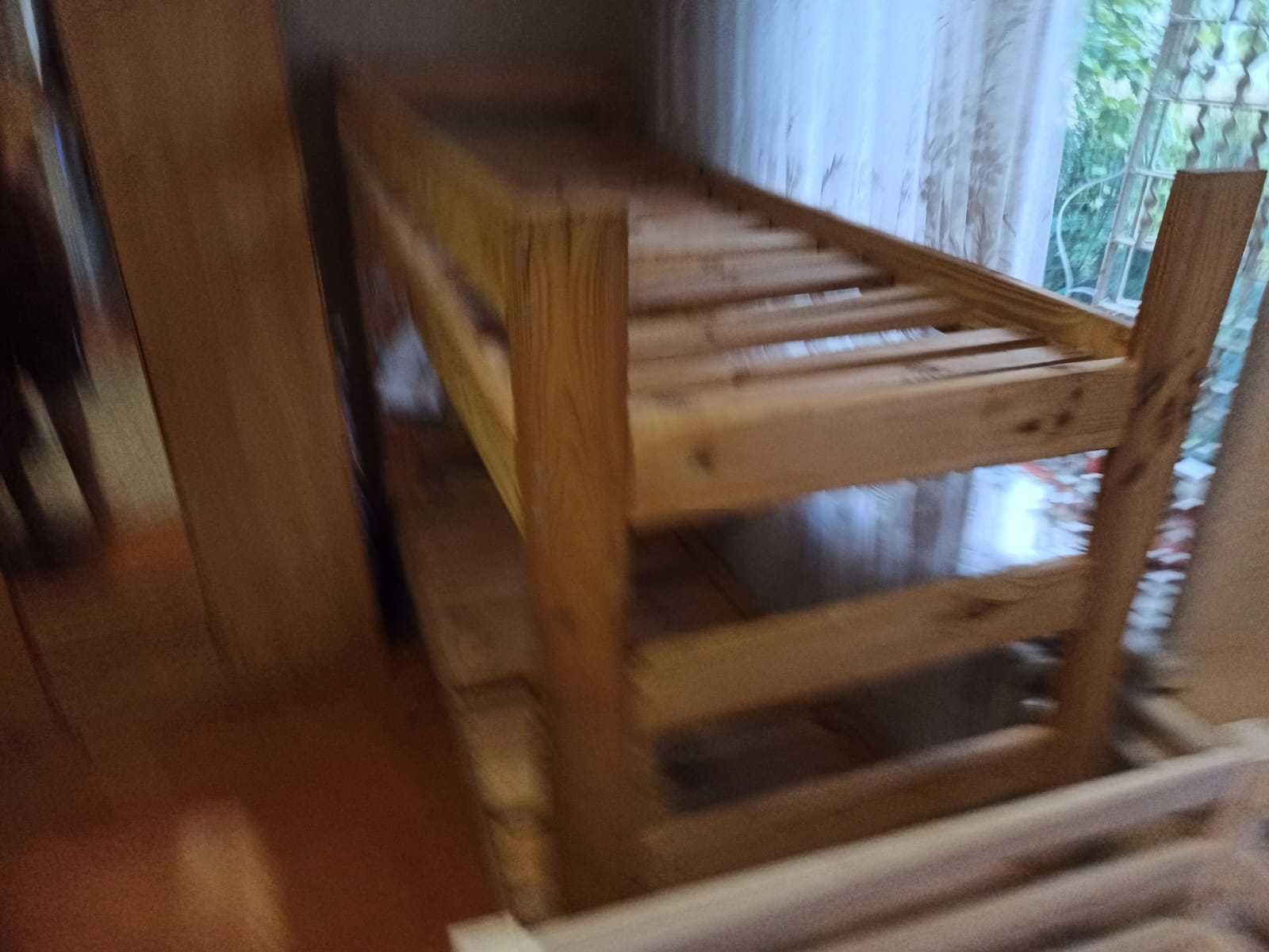 Łóżko piętrowe 3 szt. DREWNO
