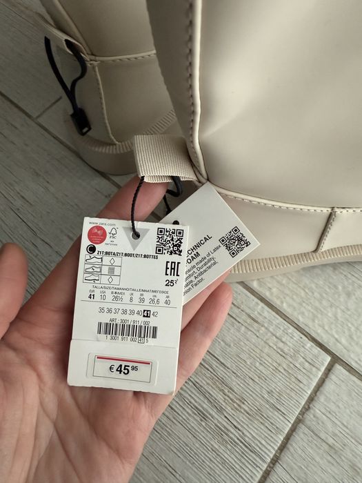 Чоботи Zara прогумовані