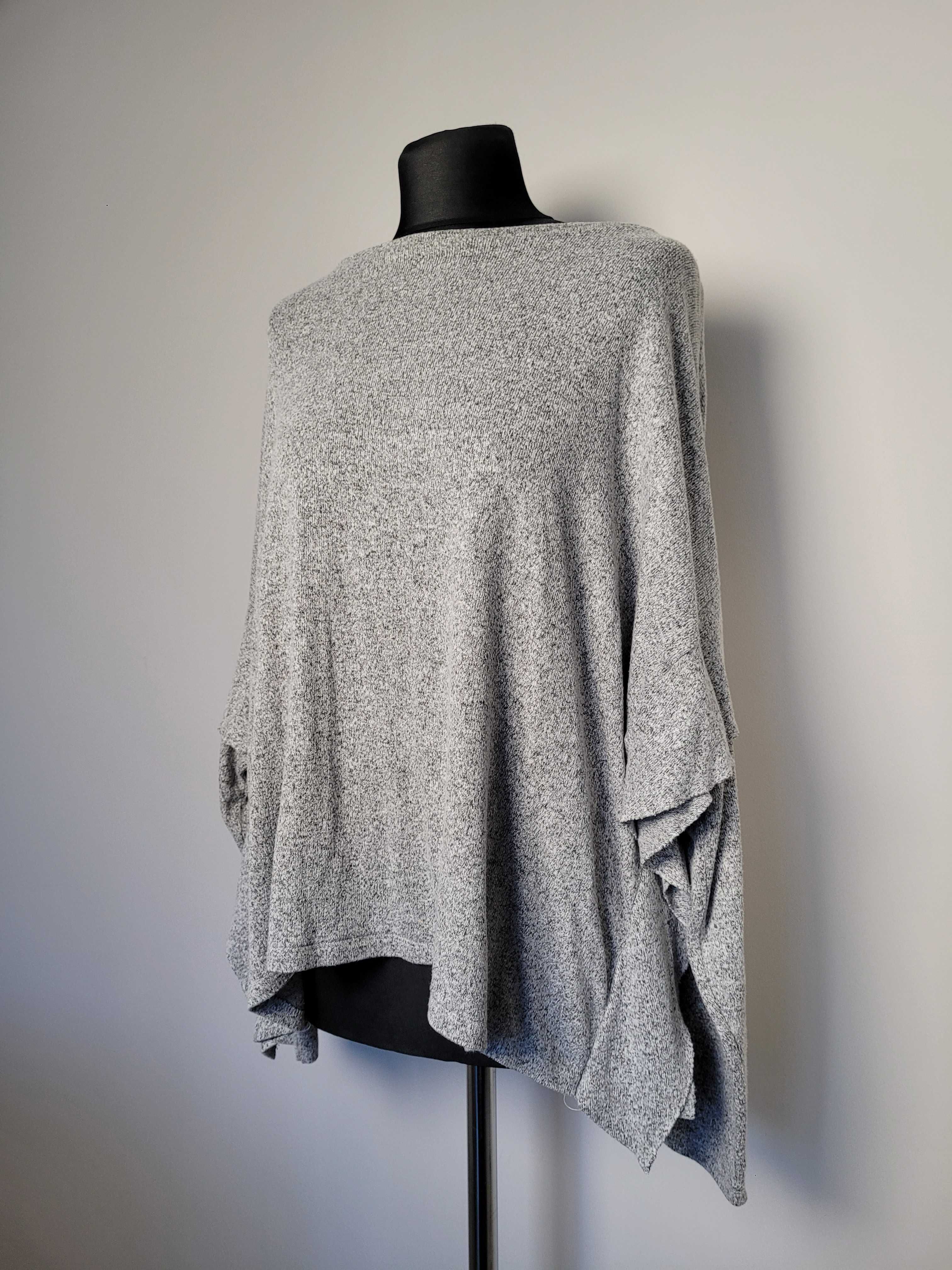 Sweter oversize nietoperz wiskoza H&M luźny na jesień jesienny M